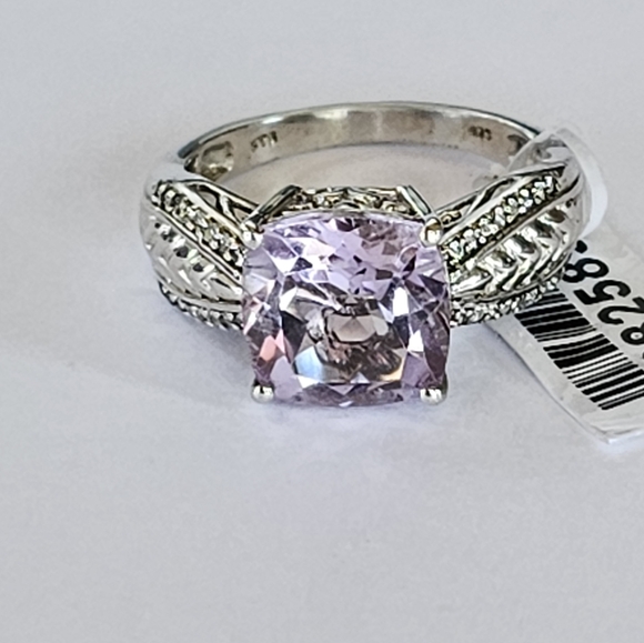 Rose De France Amethyst Ring in Sterling Silver Sz 10 💜 NWT - Picture 3 of 14